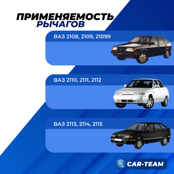 Рычаги треугольные ВАЗ 2108-21099, 2110-2112, 2113-2115, Лада Приора, Калина, Гранта, Калина 2 "ST-Auto" (черные) (st-06)