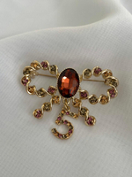 Брошь Lanzerotti, Alhambra, бант с кристаллами, LZ-25.04-129 (розовый)