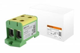 Клемма вводная силовая КВС 4 ввода 16-95 кв.мм. желтая/зеленая TDM SQ0833-0106