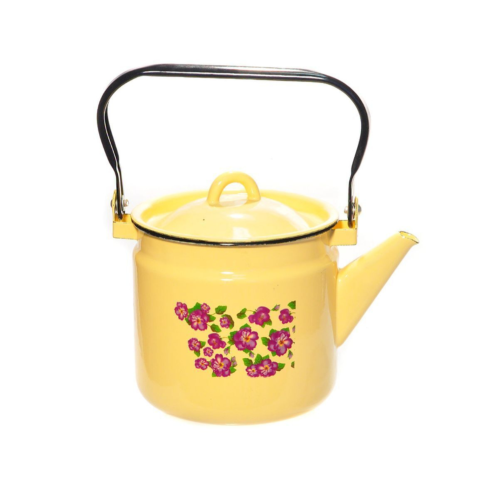 Чайник сталь, эмал, 2 л, ручк металл, СтальЭмаль, 1с25с