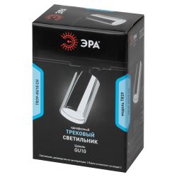Трековый светильник однофазный ЭРА TR39-GU10 СН под лампу GU10 хром | Однофазные светильники под лампу