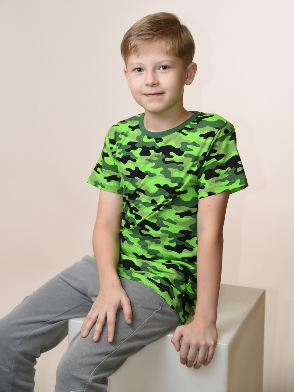 Футболка для мальчика камуфляжная