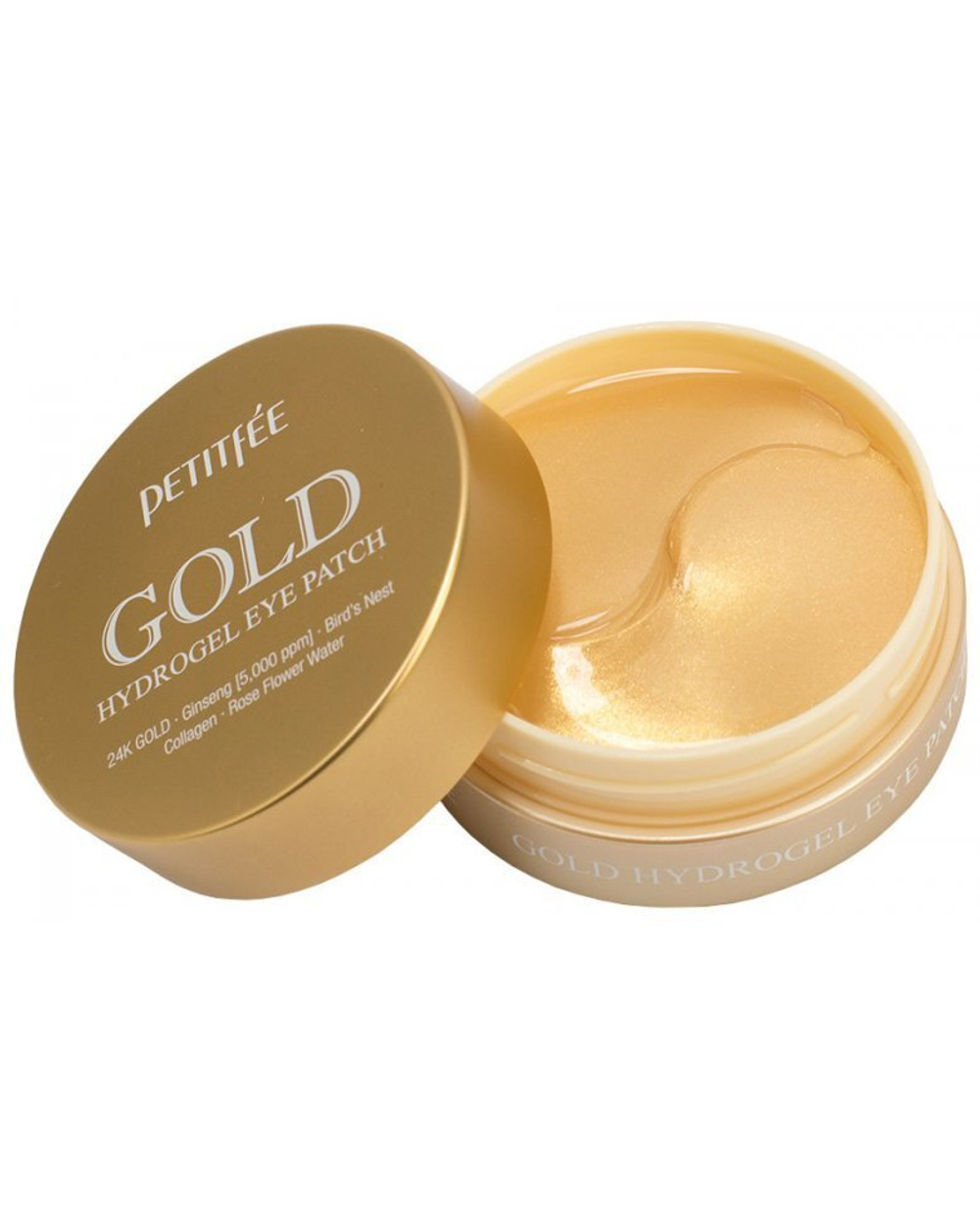 Патчи для глаз Petitfee +5 Golden Complex Hydrogel Eye Patch Золото, женьшень, коллаген (гидрогелевые) 60 шт