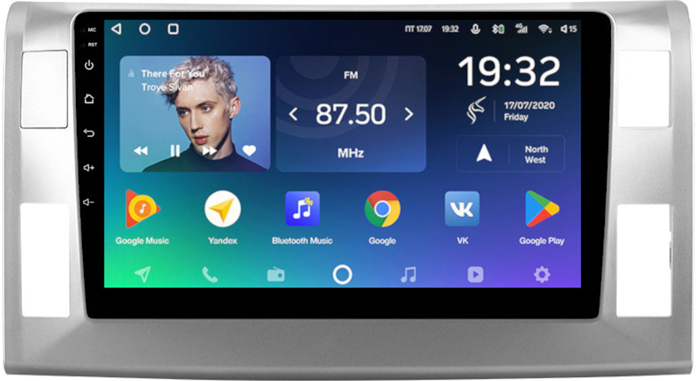 Магнитола для Toyota Estima 3 2006-2016 (без 360, рамка серебро 10 тип 1) - Teyes SPRO+ на Android 10, ТОП процессор, 4Гб+64Гб, 4G SIM-слот