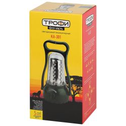 Фонарь кемпинговый светодиодный Трофи KA-301 аккумуляторный яркий мощный светильник