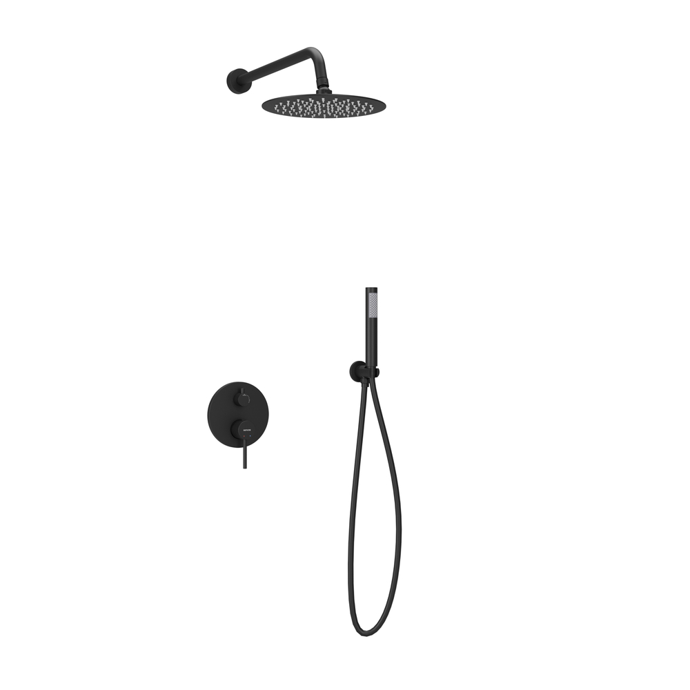 Душевой комплект Sancos Select встраиваемый для душа, цвет черный матовый