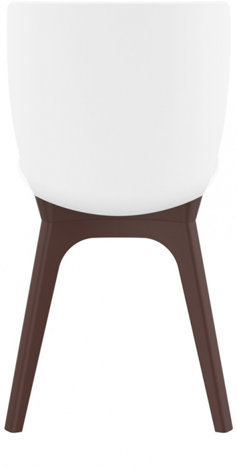 Стул пластиковый Siesta Contract Mio-PP, коричневый, белый