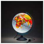 Глобус физико-политический Globen, 32см, с подсветкой на круглой подставке