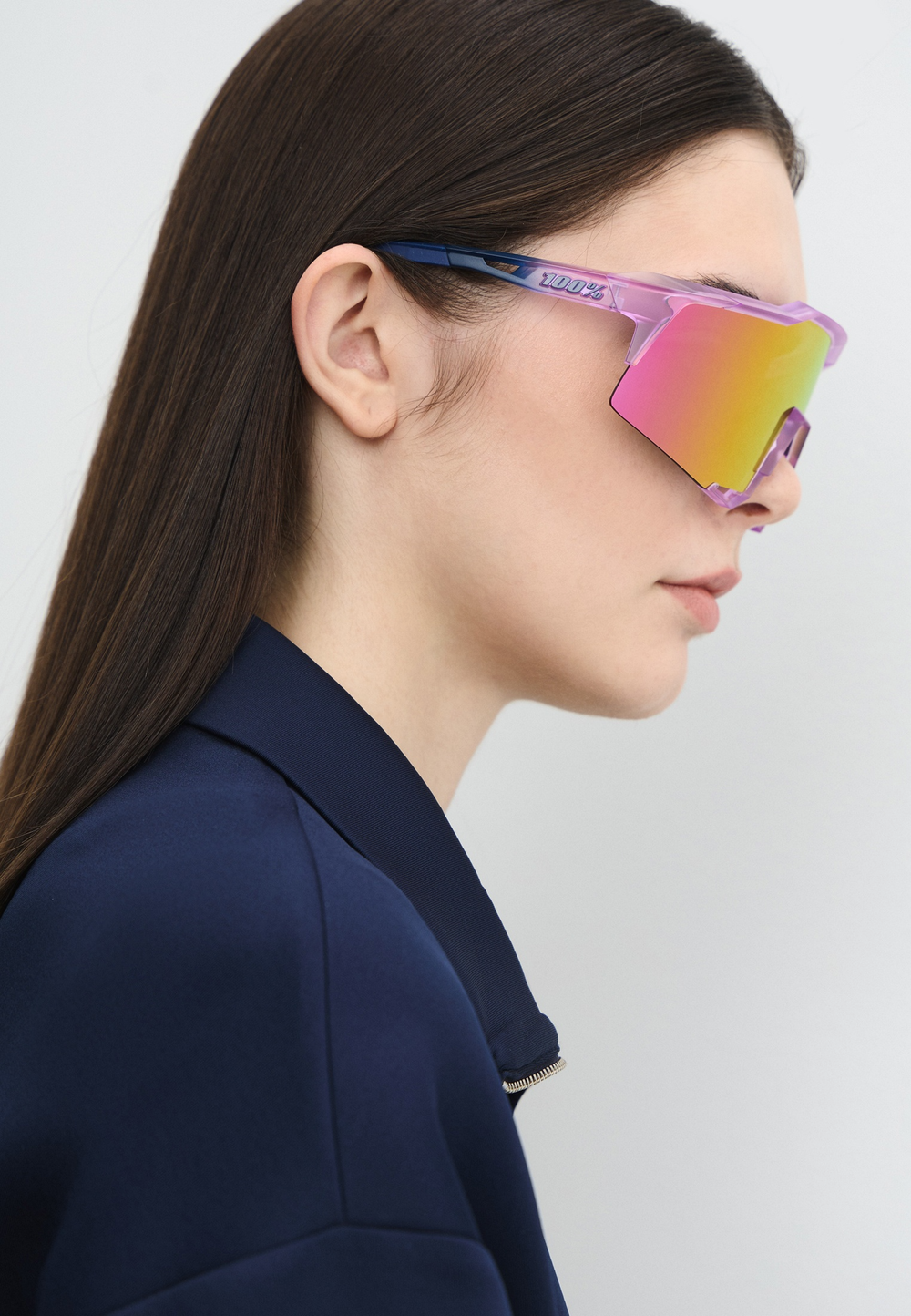 Спортивные очки с диоптриями 100% SPEEDCRAFT Toyoko - HiPER Vital Pink Mirror Lens