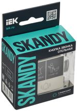 SKANDY Кнопка звонка с индикацией для отелей 10А SK-V17B бежевый IEK