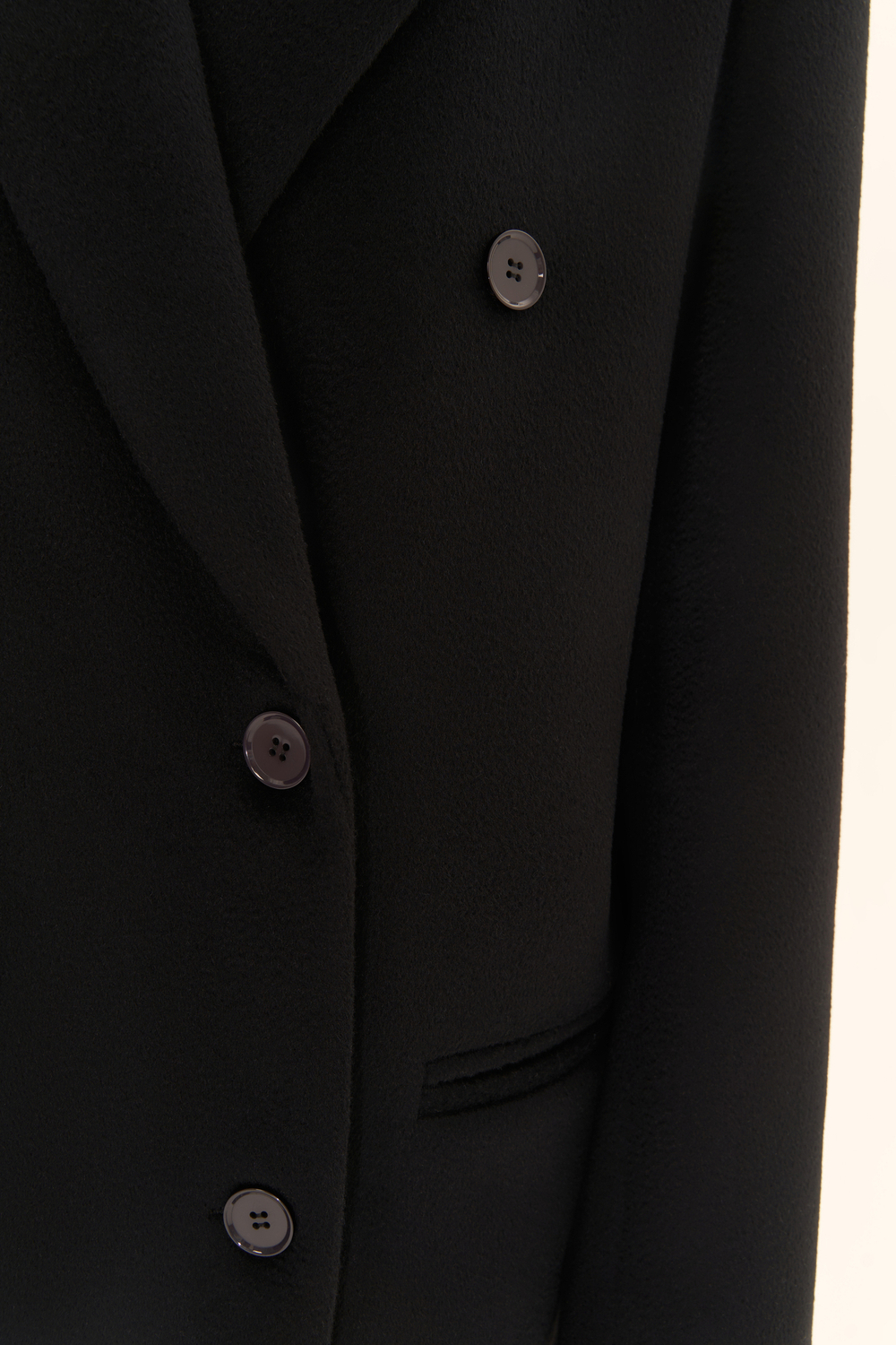 Пальто двубортное ((((Power + dressing)))), черное