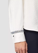 Блузка из вискозная текстурированная с декоративными деталями Black Label