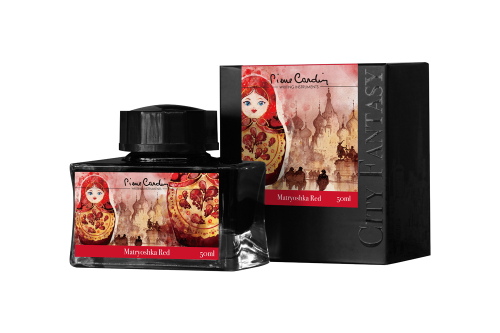 Флакон чернил - Pierre Cardin, красные 50 мл.