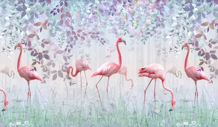 Розовый фламинго