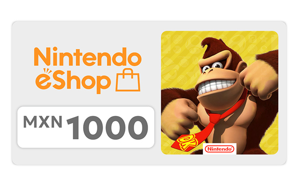 Карта оплаты Nintendo eShop 1000 MXN Mexico [Цифровая версия]