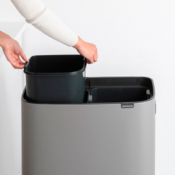 Мусорный бак Bo Touch Bin HI 2x30л Brabantia Минерально-серый