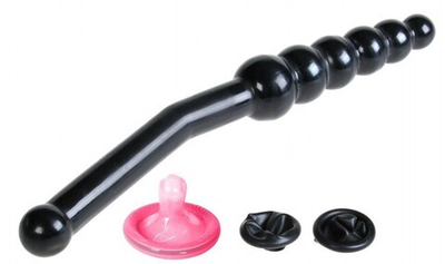 Двусторонний анальный стимулятор Fun Flex Anal Wand (Цвет: черный)