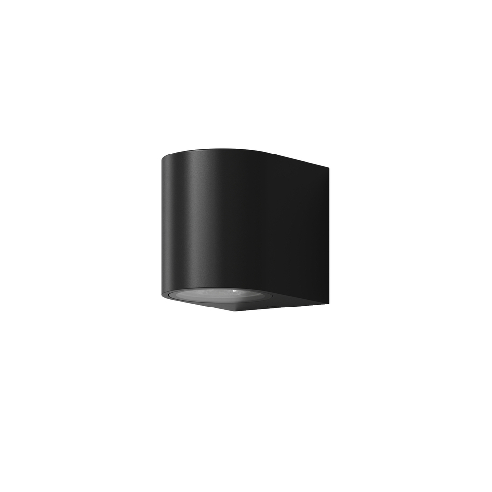 DK9790-BK Настенный уличный светильник NARVIK, IP44, GU10 LED, до 15 Вт, черный, алюминий