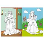 Раскраска А4 Бал принцесс Три совы