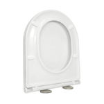 Сиденье для унитаза  WAVE LINE дюропласт, микролифт, БЕЛЫЙ глянец