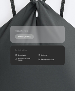 Oysho Топ Comfortlux, серый стальной