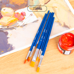 Набор кистей DELI для акварели и гуаши, нейлон, 6 штук в уп.,  №8, 6, 4