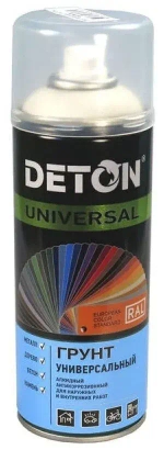 DETON UNIVERSAL  Аэрозольная грунтовка алкидная атмосферастойкая Белая 520мл