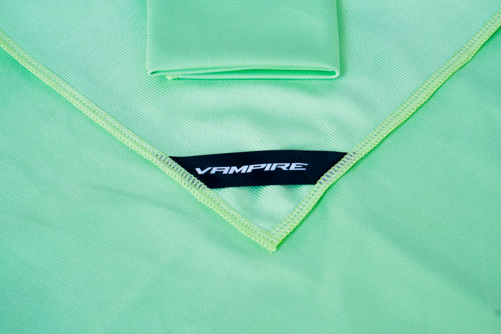 Салфетка VAMPIRE StreakFree безворсовая для стекла из микрофибры 400х400 мм, ЗЕЛЕНАЯ, 300 гр/м2