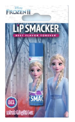 Lip Smacker Бальзам для губ Elsa Northern Blue Raspberry с ароматом Северная Голубая Малина, 4 г