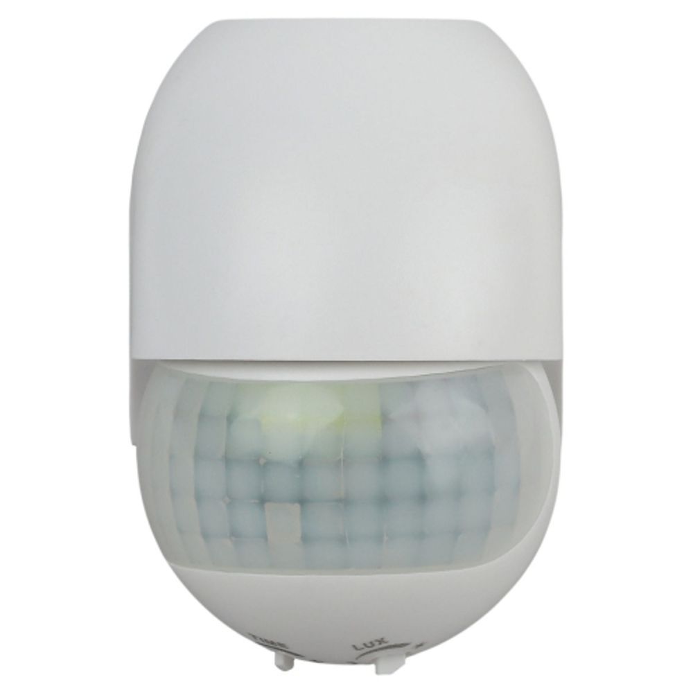 Датчик движения ЭРА MD 011 для дома инфракрасный нагрузка 1200Вт, угол обзора 180, дальность 12м | Датчики движения