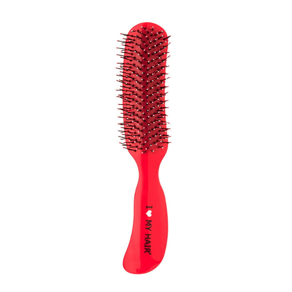 Парикмахерская щетка I Love My Hair "Therapy Brush" 18280 M, глянцевая красная