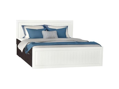 Кровать Прага КР-903М с ящиками 1,6м Белое дерево