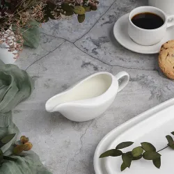 Соусник 160 мл 16,5*6,5 см с ручкой белый фарфор P.L. Proff Cuisine [6]