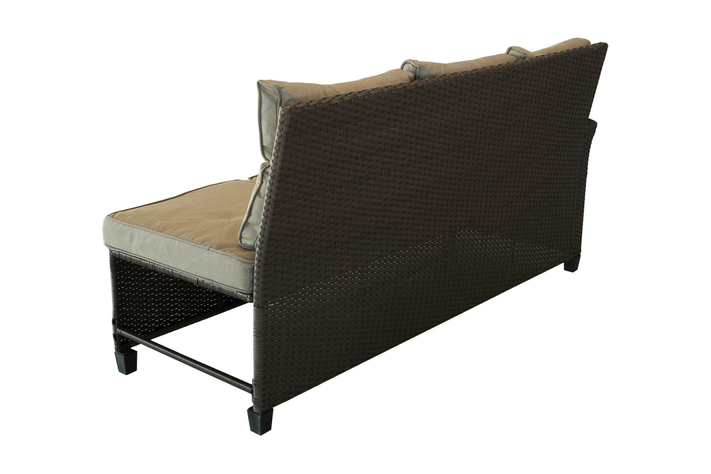 Набор мебели Версаль ПРЕМИУМ-2 арт.SFS019 коричневый, бежевый 4 уп.(ротанг коричневый, подушки бежевые) "Garden story"