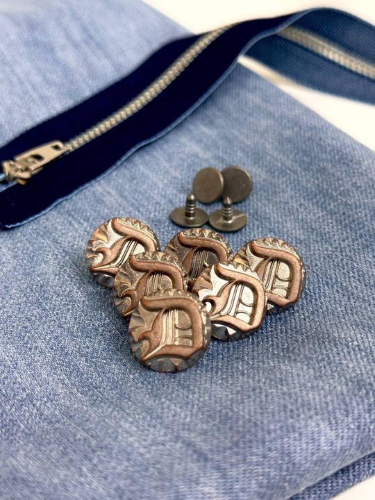 пуговица, д/джинса, микс 17мм, метал, пробивная