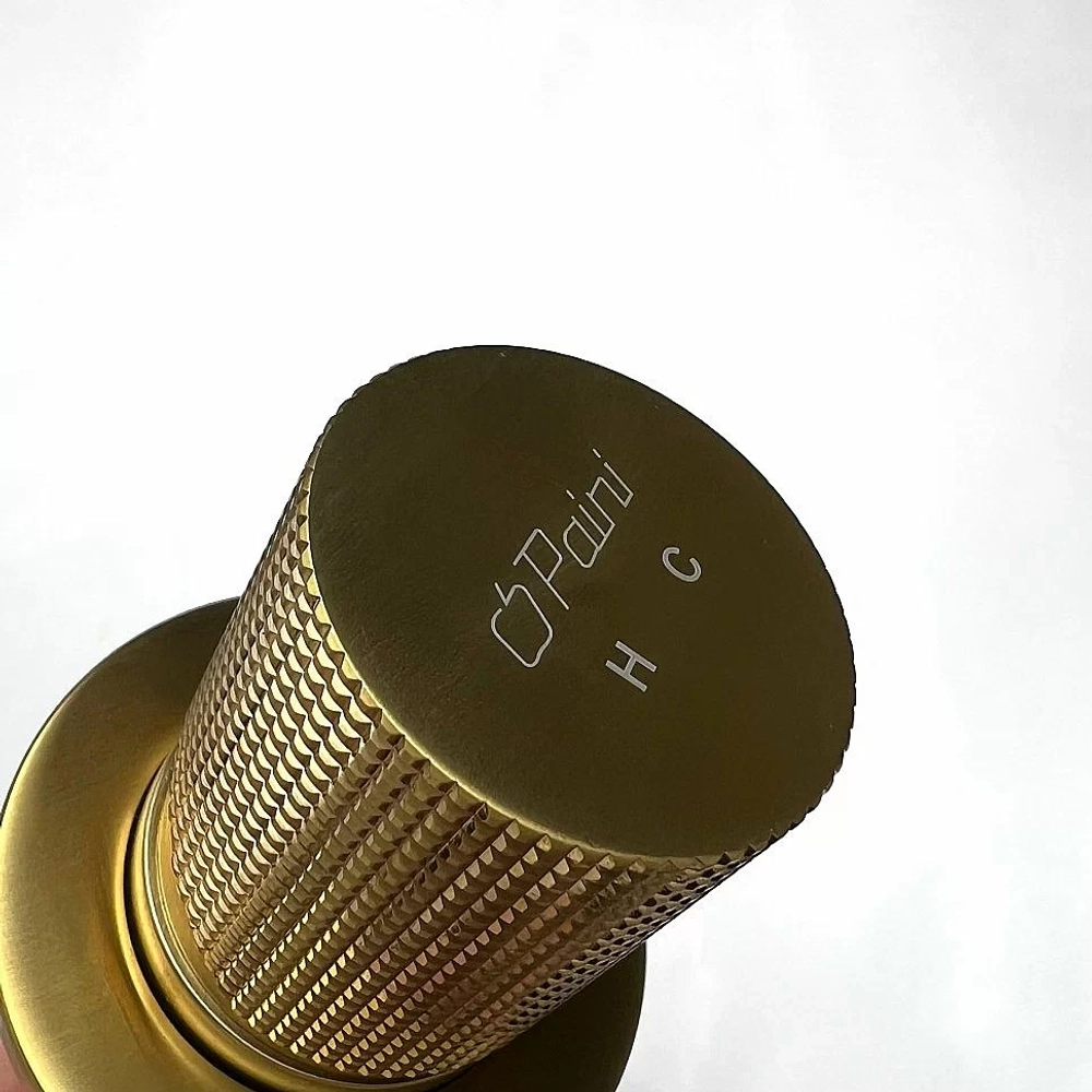 Смеситель для раковины PAINI Cox grip 7GPJ208 золото матовое