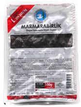 Маслины Marmarabirlik L черные с косточкой, 500 г