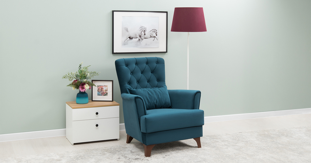 Ирис кресло для отдыха (темно-синий)