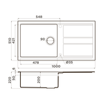 Мойка Omoikiri Kitagawa 100-WH Artceramic | Белый