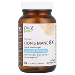 Pure Essence, MyPure ™, Lion's Mane 8X, максимальная сила действия, 60 растительных капсул