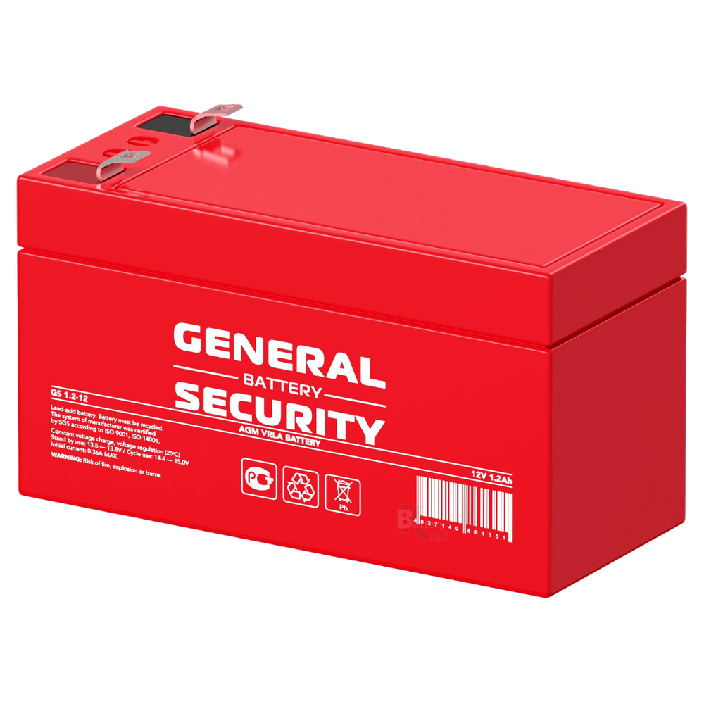 Аккумулятор General Security GS 1.2-12 (AGM)
