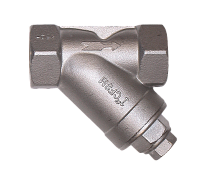 Обратный клапан муфтовый Y-тип нержавеющий, AISI316 DN20 (3/4"), (CF8M), PN64