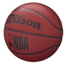 Мяч баск. WILSON NBA Forge Crimson BSKT, WTB8201XB06, р.6, PU, бутиловая камера, бордово-черный