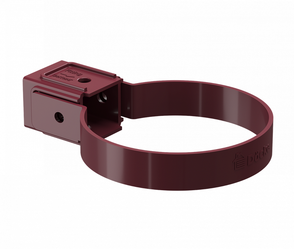 Döcke STANDARD Хомут универсальный 80 мм (Красный 3005)