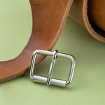 Пряжка (30мм), арт. PPA8689 с роликом. цв. Никель, замак