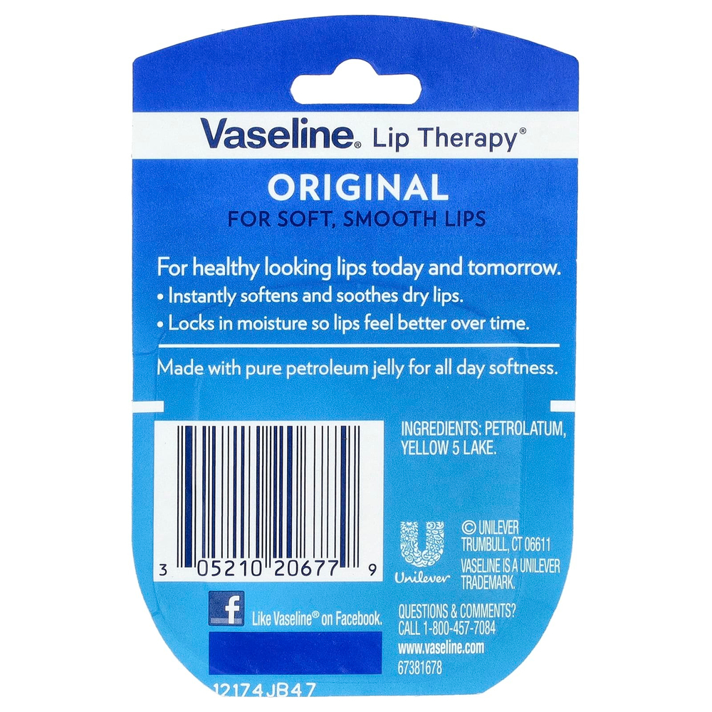 Vaseline, Lip Therapy®, оригинальный вкус, 7 г (0,25 унции)