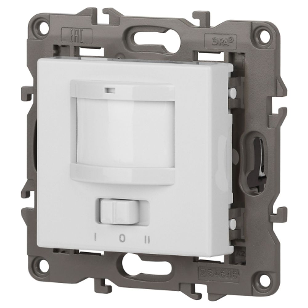 14-4103-01 ЭРА Датчик движения 2-проводной, 180-240В, 200Вт, IP20, Эра Elegance, белый