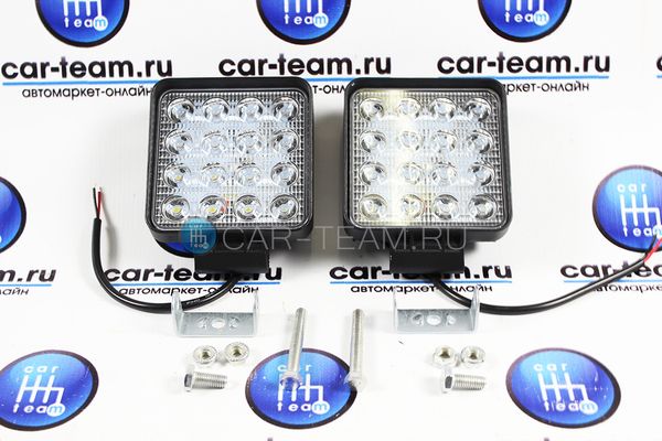 Светодиодные LED балки (вспышки ФСО) толстые 16 диодов, 48W (2шт)