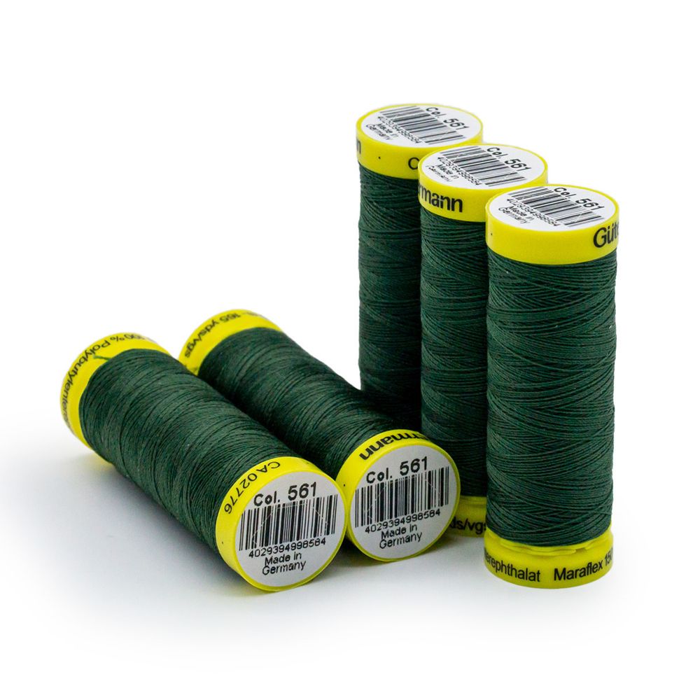 Нитки для трикотажа Gutermann Maraflex 120 (150 метров), 5 кат. | 561 серо-зеленый
