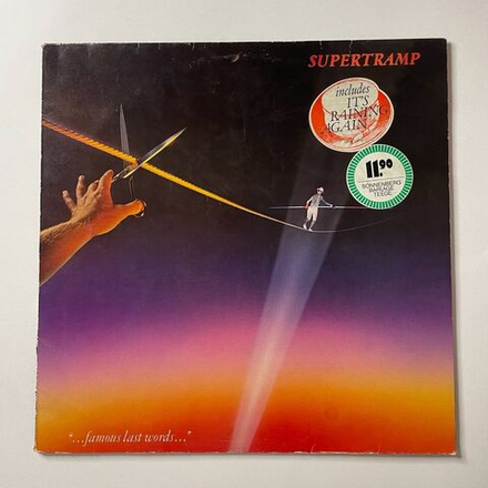 Винтажная виниловая пластинка LP Supertramp Famous Last Words (Holland 1982)